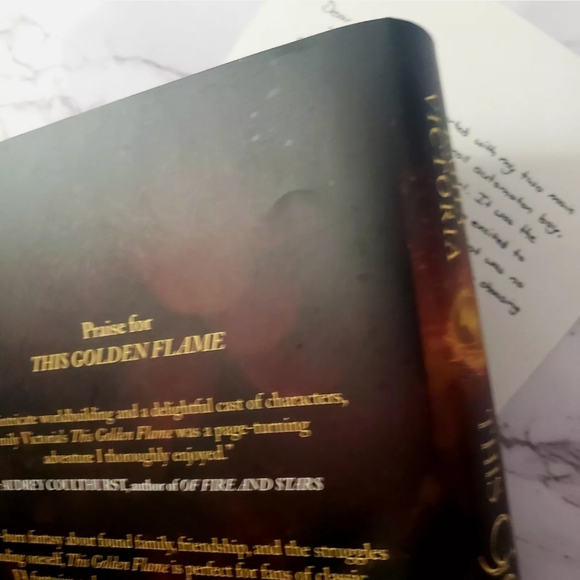 This Golden Flame, Emily Victoria, Signed Copy With Letter, Litjoy Crate, Used - Picture 7 of 8
